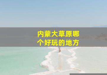 内蒙大草原哪个好玩的地方