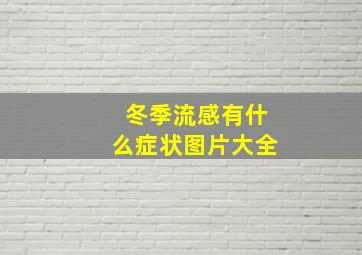 冬季流感有什么症状图片大全