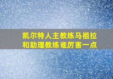 凯尔特人主教练马祖拉和助理教练谁厉害一点