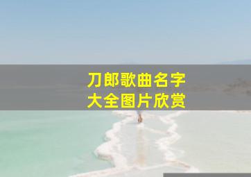 刀郎歌曲名字大全图片欣赏