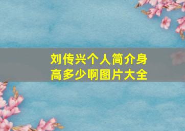 刘传兴个人简介身高多少啊图片大全