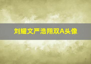 刘耀文严浩翔双A头像