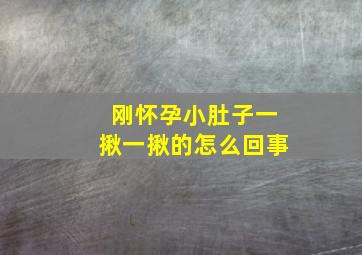 刚怀孕小肚子一揪一揪的怎么回事