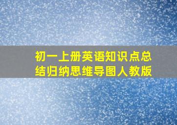 初一上册英语知识点总结归纳思维导图人教版