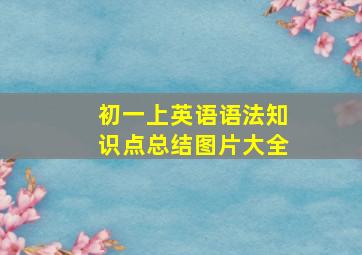 初一上英语语法知识点总结图片大全