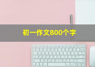 初一作文800个字