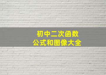 初中二次函数公式和图像大全