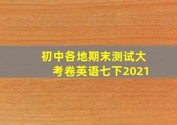 初中各地期末测试大考卷英语七下2021