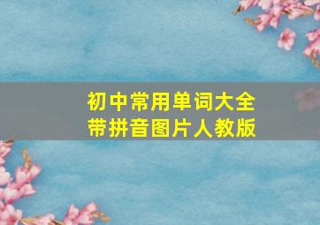 初中常用单词大全带拼音图片人教版