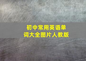 初中常用英语单词大全图片人教版