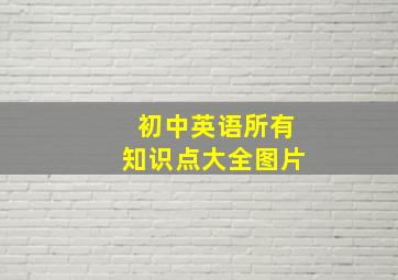 初中英语所有知识点大全图片