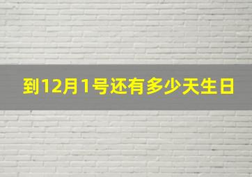 到12月1号还有多少天生日