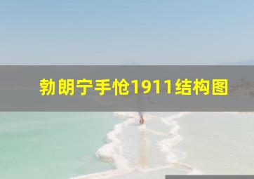 勃朗宁手怆1911结构图