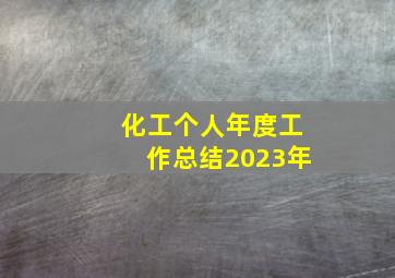 化工个人年度工作总结2023年