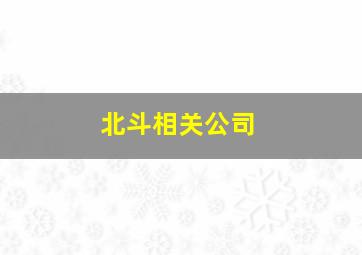 北斗相关公司