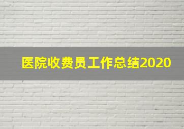 医院收费员工作总结2020