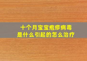 十个月宝宝疱疹病毒是什么引起的怎么治疗