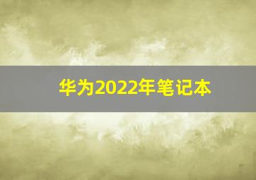 华为2022年笔记本