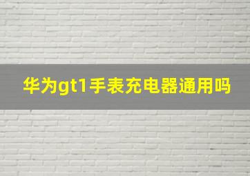 华为gt1手表充电器通用吗