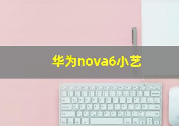 华为nova6小艺