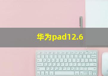 华为pad12.6