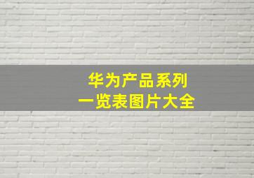 华为产品系列一览表图片大全