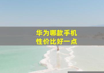 华为哪款手机性价比好一点