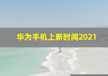 华为手机上新时间2021