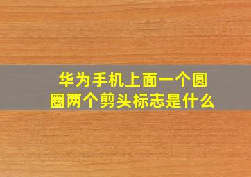 华为手机上面一个圆圈两个剪头标志是什么