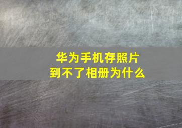 华为手机存照片到不了相册为什么