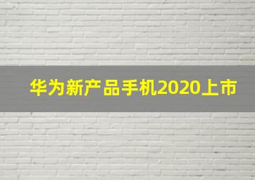 华为新产品手机2020上市