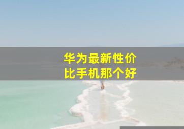 华为最新性价比手机那个好