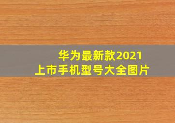 华为最新款2021上市手机型号大全图片