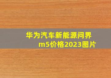 华为汽车新能源问界m5价格2023图片