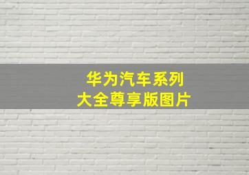 华为汽车系列大全尊享版图片