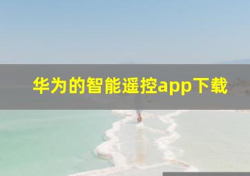 华为的智能遥控app下载