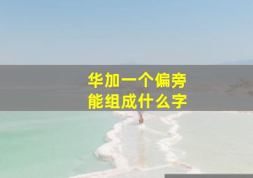 华加一个偏旁能组成什么字