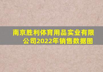 南京胜利体育用品实业有限公司2022年销售数据图