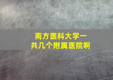 南方医科大学一共几个附属医院啊