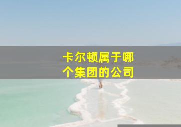 卡尔顿属于哪个集团的公司