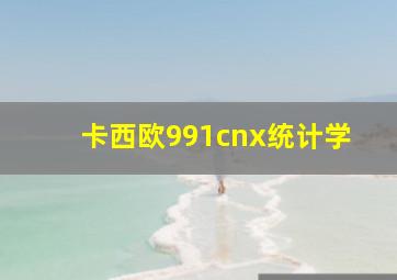 卡西欧991cnx统计学