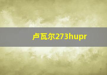 卢瓦尔273hupr