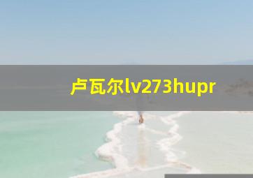 卢瓦尔lv273hupr