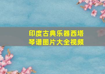 印度古典乐器西塔琴谱图片大全视频