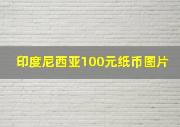 印度尼西亚100元纸币图片