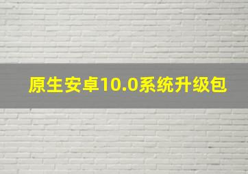 原生安卓10.0系统升级包