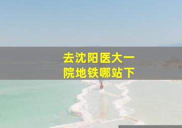 去沈阳医大一院地铁哪站下