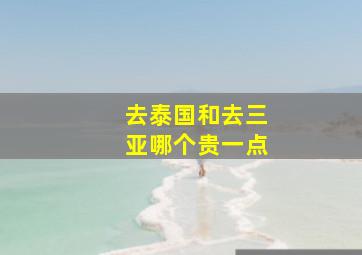 去泰国和去三亚哪个贵一点