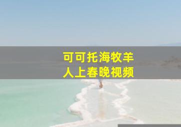 可可托海牧羊人上春晚视频