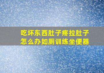 吃坏东西肚子疼拉肚子怎么办如厕训练坐便器